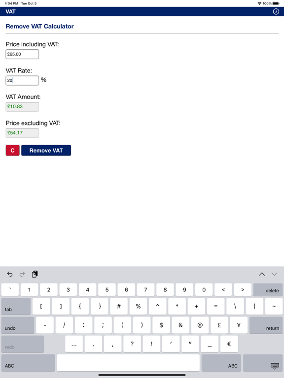 VAT iPad  Ekran Görüntüleri