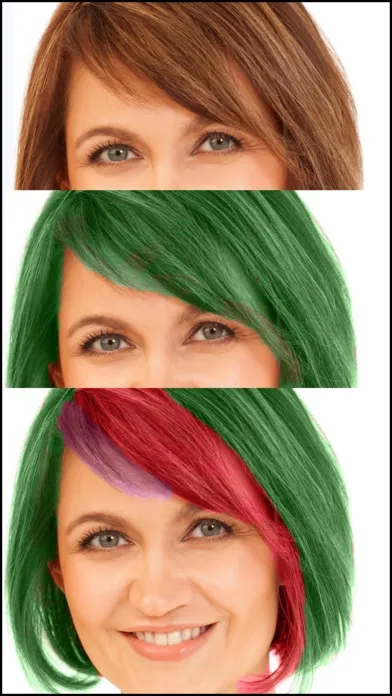 Tangkapan layar Hair Color Dye - Hair Style Changer Salon and Recolor Booth Editor