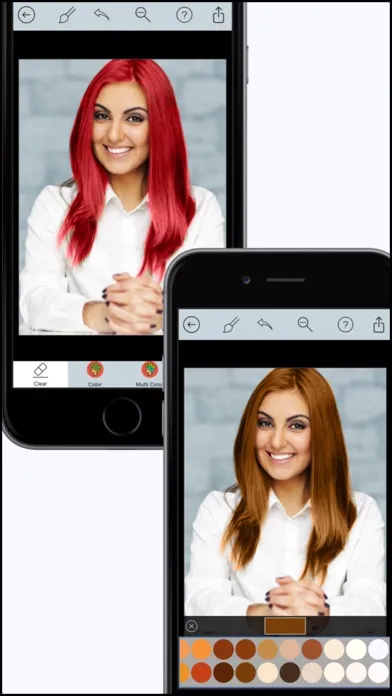 Tangkapan layar Hair Color Dye - Hair Style Changer Salon and Recolor Booth Editor