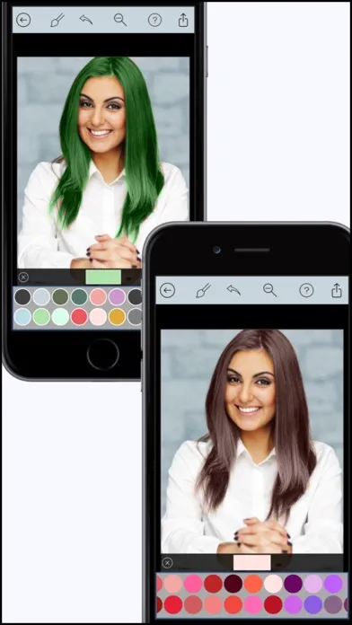 Tangkapan layar Hair Color Dye - Hair Style Changer Salon and Recolor Booth Editor