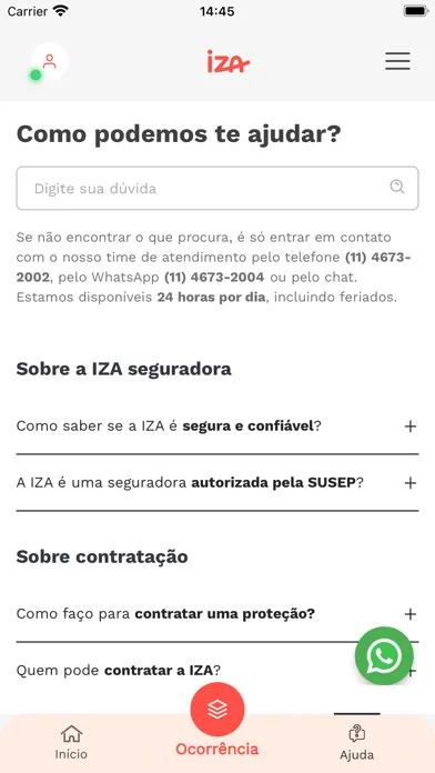 Capturas de pantalla de IZA Seguradora S.A