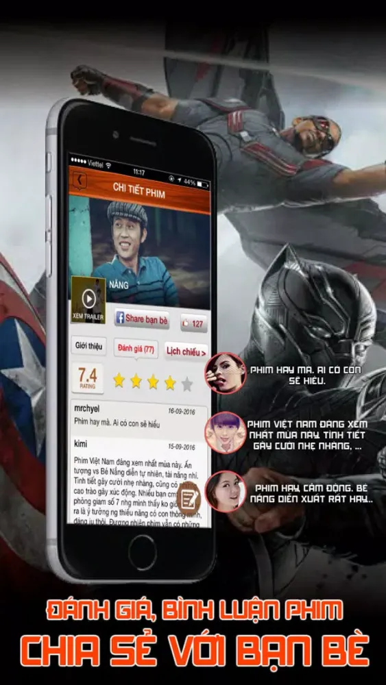تصاویر vCinema-Lịch phim chiếu rạp, phim tv, trailer