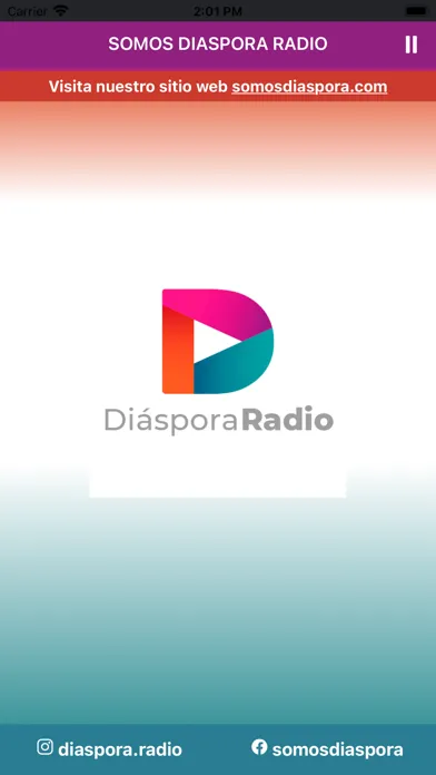 ภาพหน้าจอของ SOMOS DIASPORA RADIO