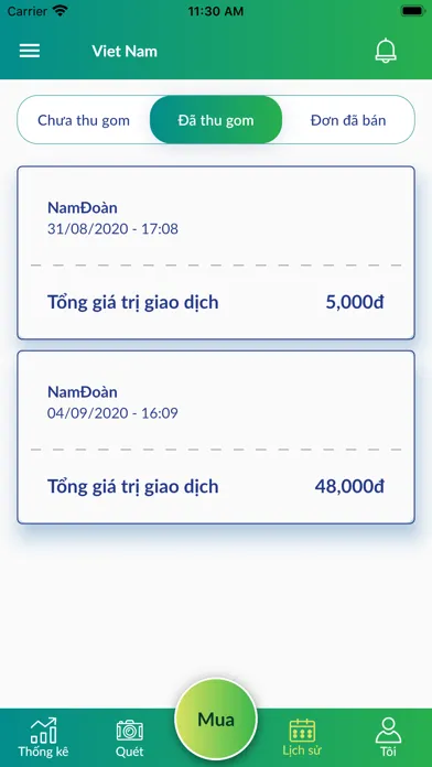 VECA Thu gom Ekran Görüntüleri