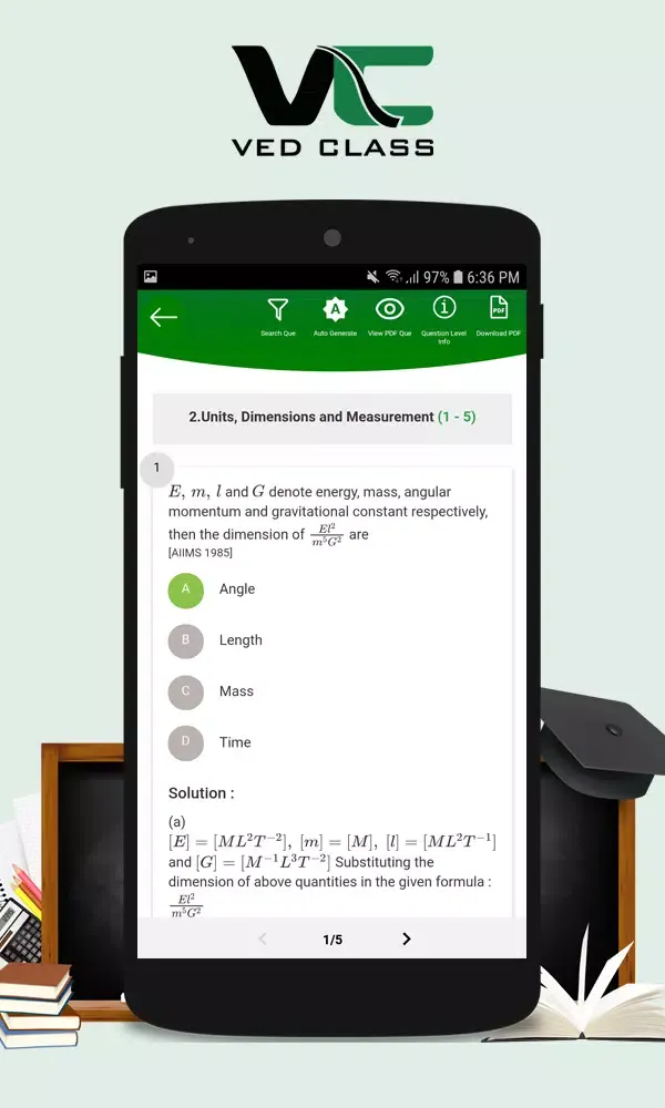 VedClass: Paper Generation App Screenshots