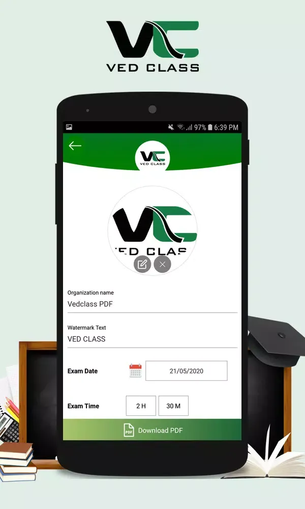 VedClass: Paper Generation App Screenshots