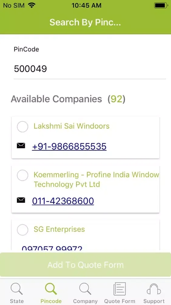 Upvc Manufacturers سکرین شاٹس