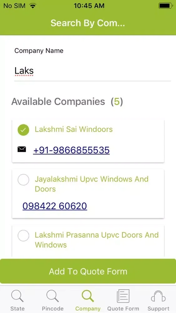 Upvc Manufacturers سکرین شاٹس