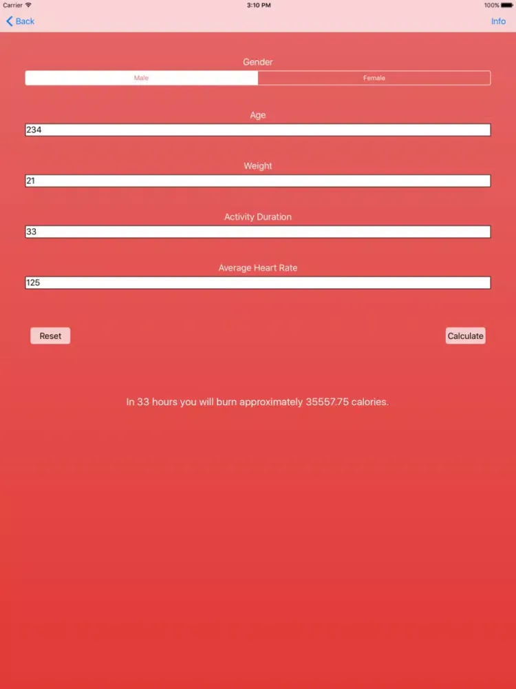 Tangkapan layar Basic Health Calculators iPad 