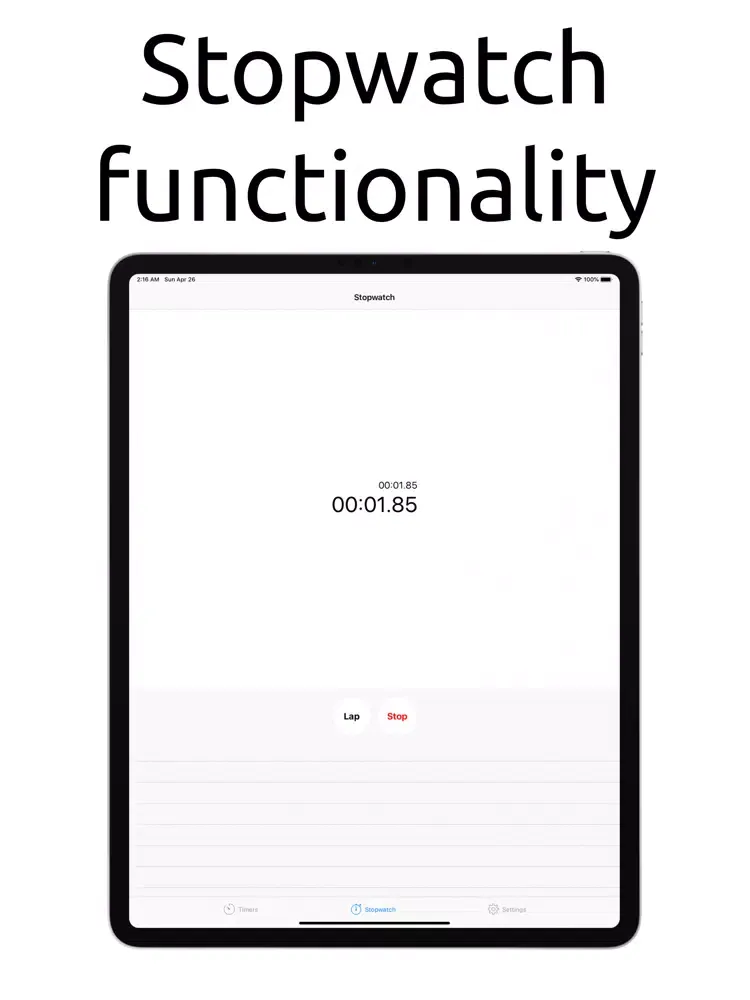 Capturas de tela do Multi Timers & Reminders iPad 
