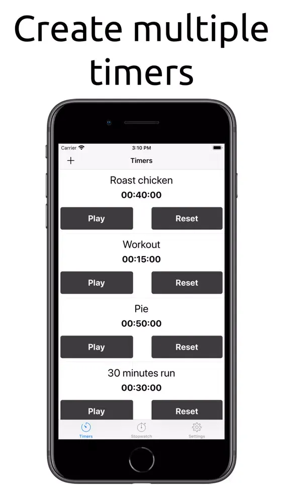 Capturas de tela do Multi Timers & Reminders