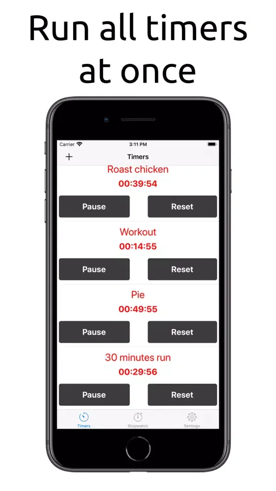 Capturas de tela do Multi Timers & Reminders