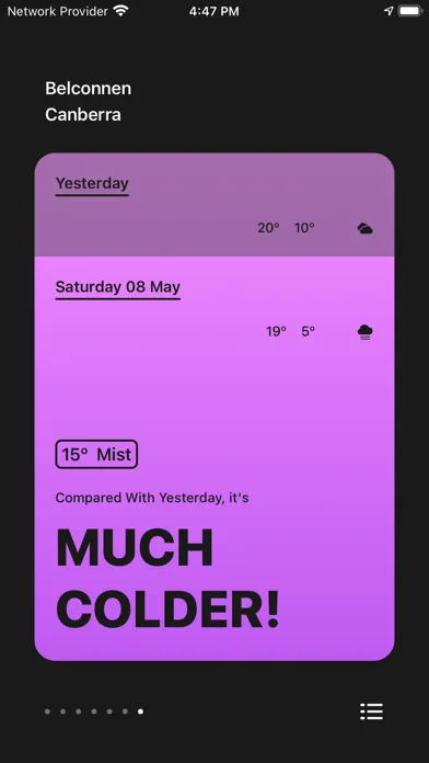 YesterWeather: Feels Comparing Screenshots
