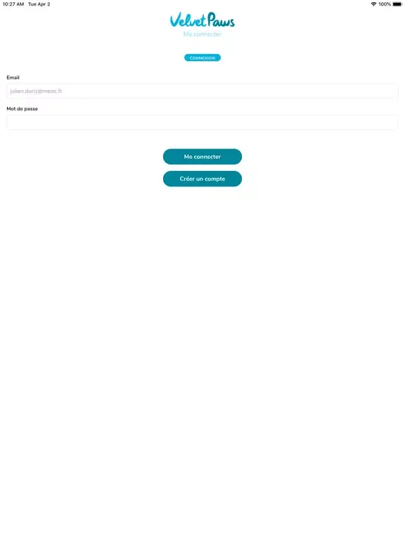 VelvetPaws iPad 应用截图
