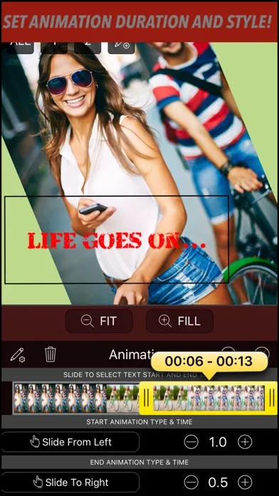 Text On Video FREE - Add multiple animated captions and quotes to your movie clips or videos for Instagram應用截圖