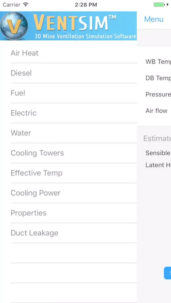 Vent Calculator Screenshots