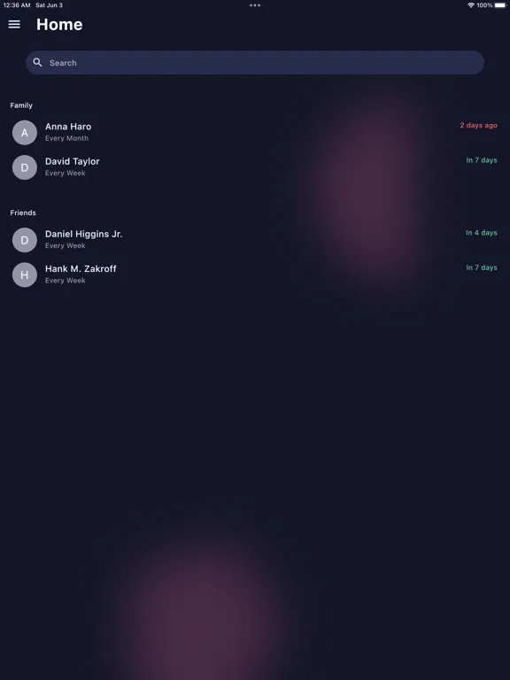 ภาพหน้าจอของ Intently - Personal CRM iPad 