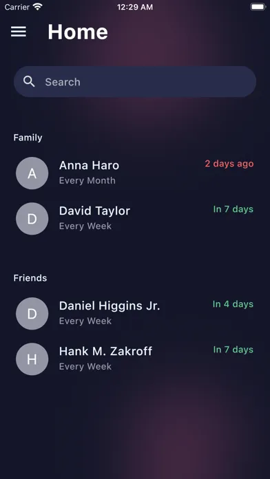 ภาพหน้าจอของ Intently - Personal CRM