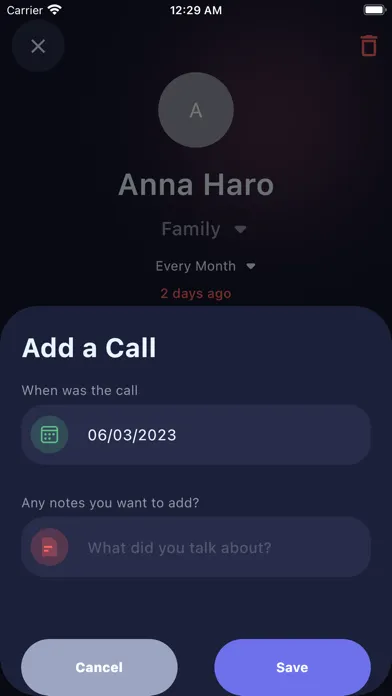 ภาพหน้าจอของ Intently - Personal CRM