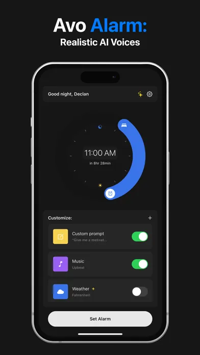 Avo - AI Voice Alarm سکرین شاٹس