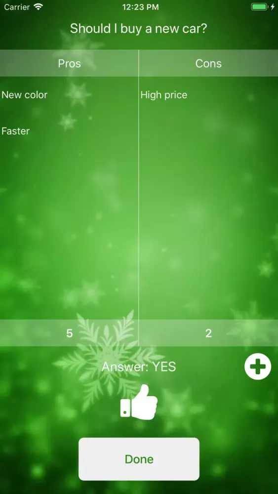 Zrzuty ekranu My Decision Maker App