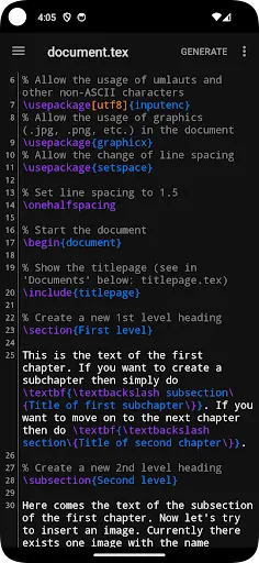 صور VerbTeX Pro LaTeX Editor