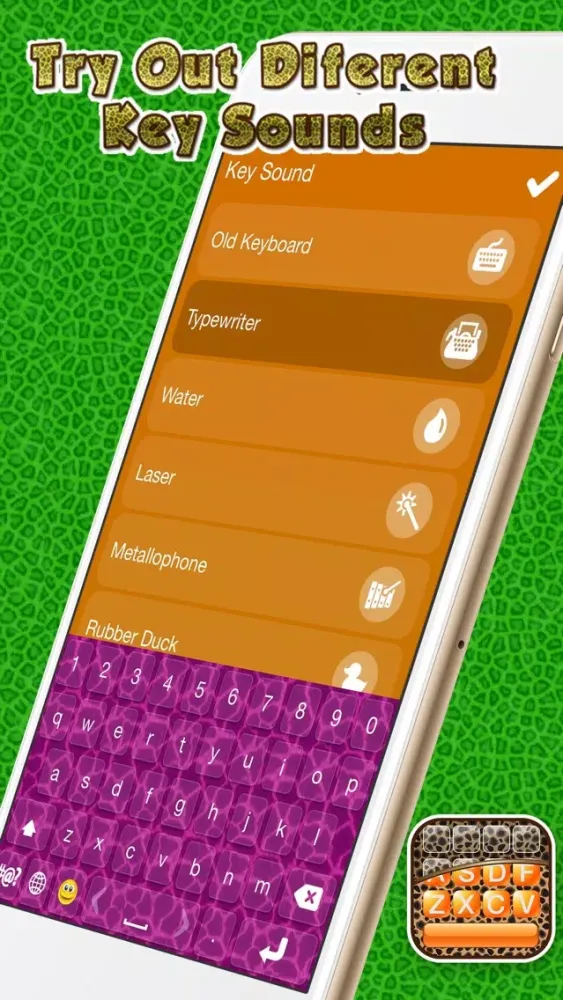 Tangkapan skrin Cheetah Keyboard Skins for iPhone – Animal Print Design.s and Custom Themes Free