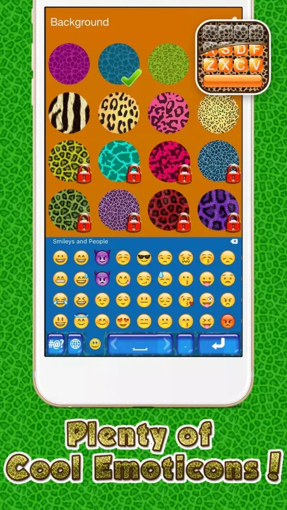 Tangkapan skrin Cheetah Keyboard Skins for iPhone – Animal Print Design.s and Custom Themes Free