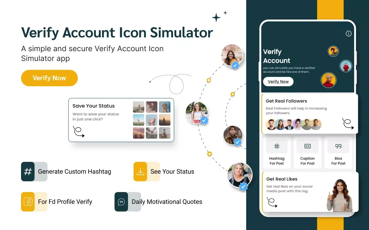 Ảnh chụp màn hình của Verify Account Icon Simulator
