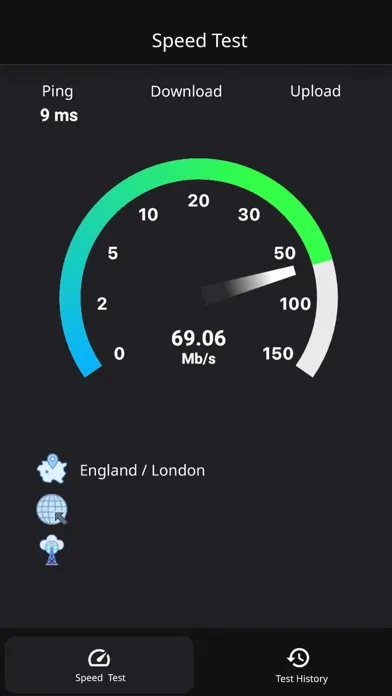 Zrzuty ekranu Speed Test by Veriplus