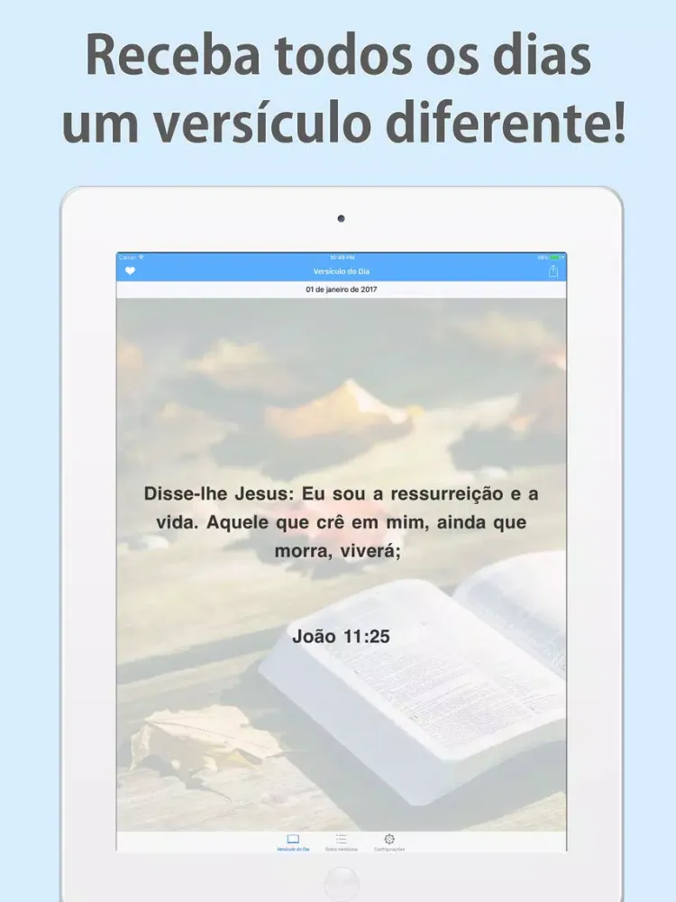 Versículos Diários: A Palavra de Jesus e da Bíblia iPad  স্ক্রিনশট