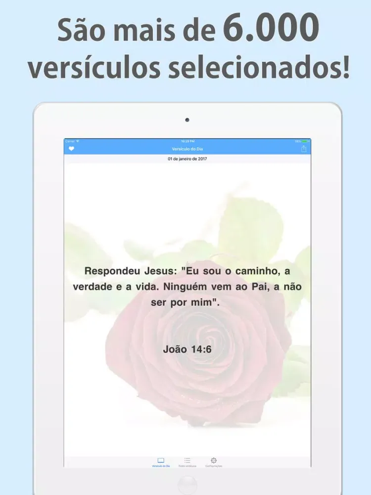 Versículos Diários: A Palavra de Jesus e da Bíblia iPad  স্ক্রিনশট