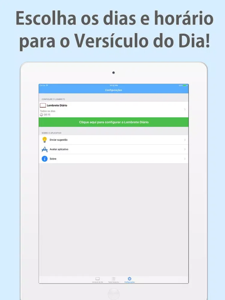Versículos Diários: A Palavra de Jesus e da Bíblia iPad  স্ক্রিনশট
