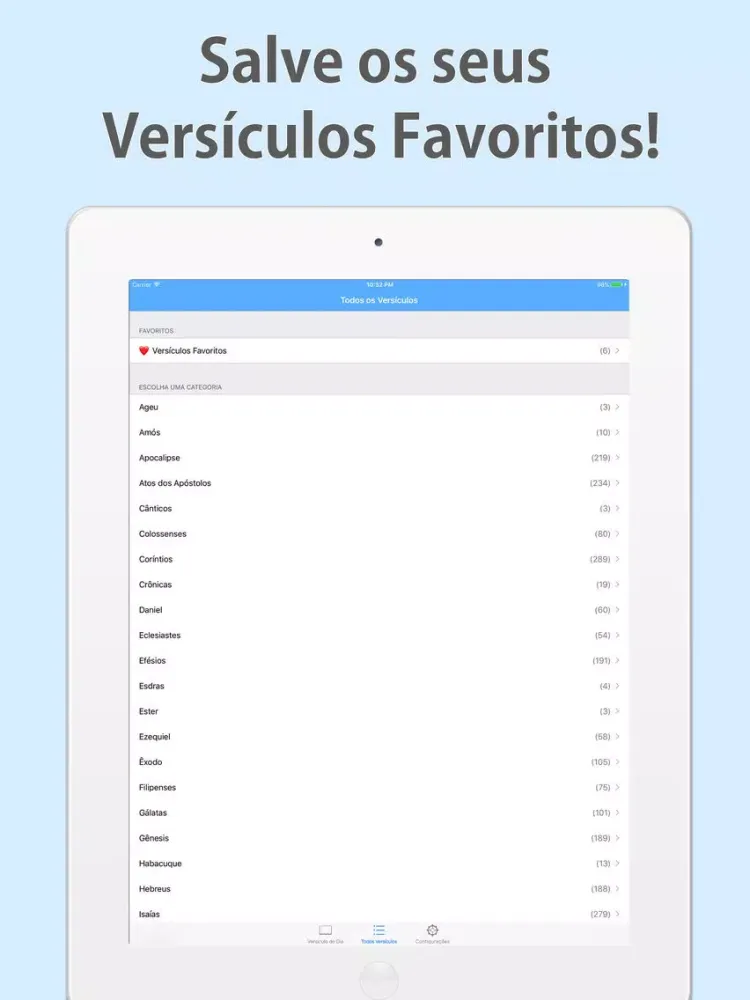 Versículos Diários: A Palavra de Jesus e da Bíblia iPad  স্ক্রিনশট