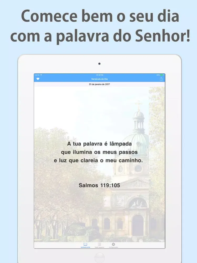 Versículos Diários: A Palavra de Jesus e da Bíblia iPad  স্ক্রিনশট