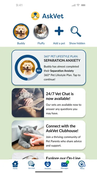 Скриншоты AskVet: Online Pet Care