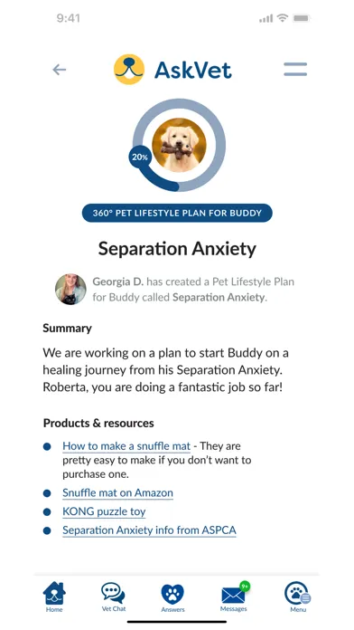 Скриншоты AskVet: Online Pet Care