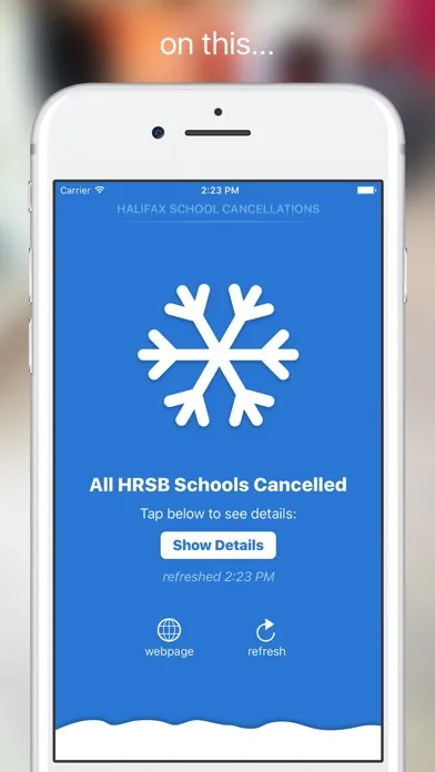HFX School Cancellations Screenshots