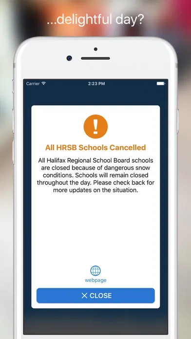 HFX School Cancellations Screenshots
