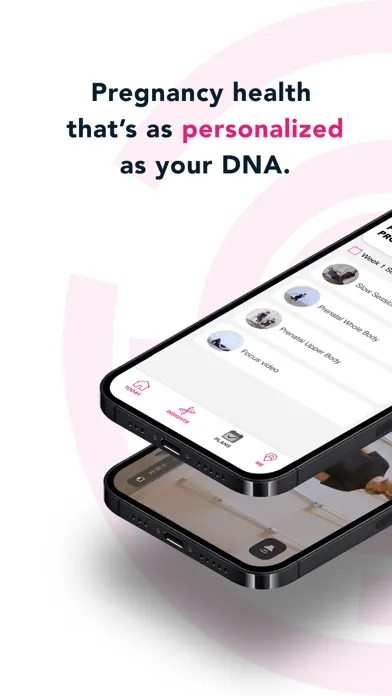 Capturas de pantalla de myDNA Pregnancy