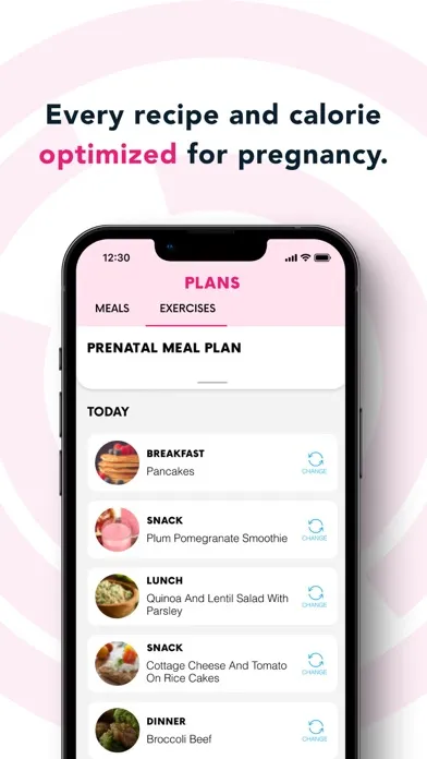 Capturas de pantalla de myDNA Pregnancy