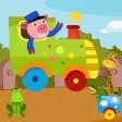 Funny Kids Game with many educational tasks and crazy animals