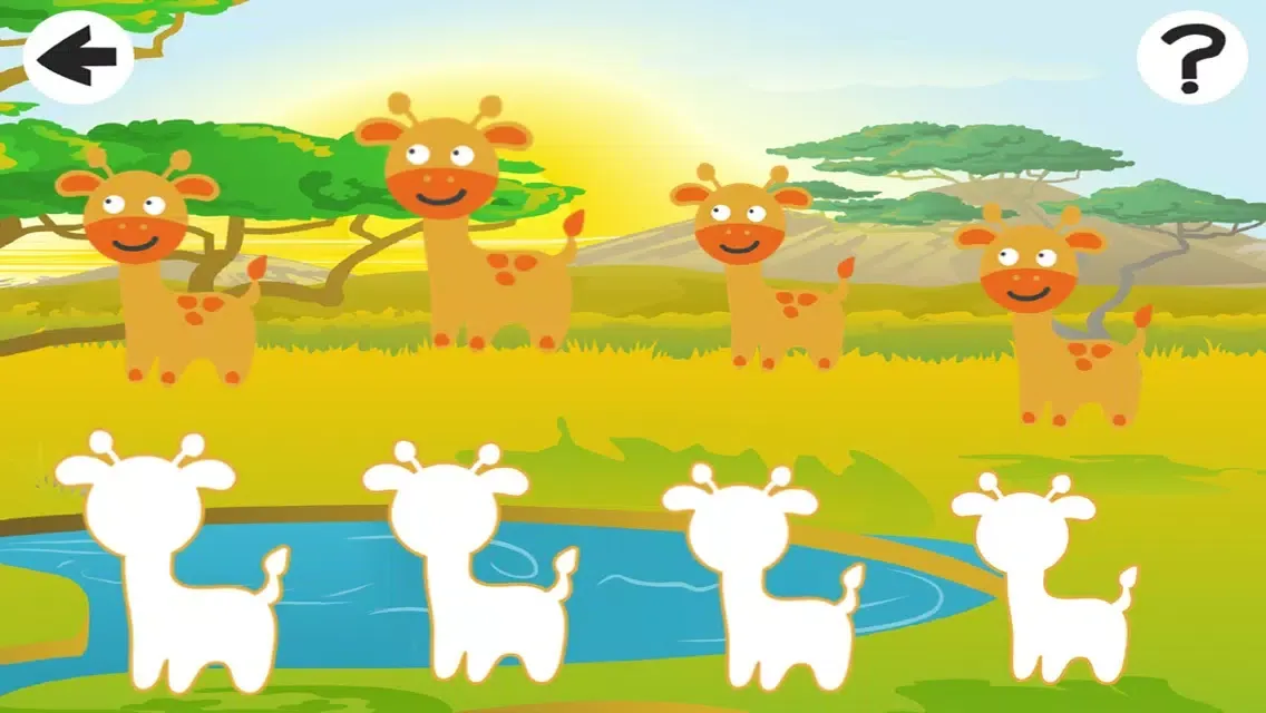 Animal-s of the World in Africa Kid-s Learn-ing Game-s and little Story For Toddler-s Ekran Görüntüleri