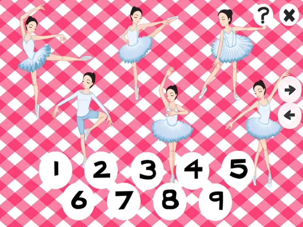 ABC & 123 Ballet School: Free Games For Kids! Learn Left& Right, Memorize, Count & Spell Dancers! iPad 應用截圖