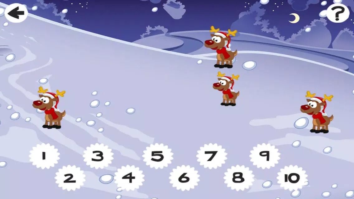 Скриншоты 123 Count-ing Christmas Animals & Santa: Learn-ing Number-s To Ten Kid-s Game
