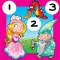 123 Princess Counting Game For Girls: Learn-ing Number-s Education for Kids