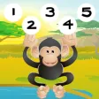 123 First Number-s & Count-ing Learn- ing Game With Wild Animal-s For Kids