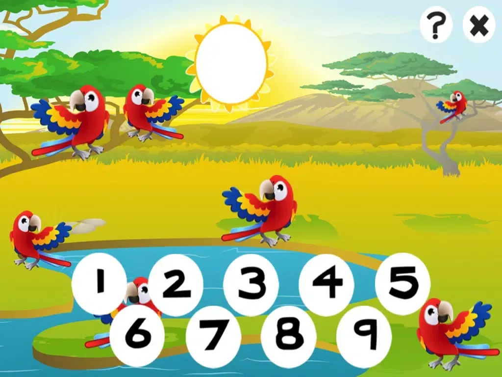 123 First Number-s & Count-ing Learn- ing Game With Wild Animal-s For Kids iPad  Ekran Görüntüleri
