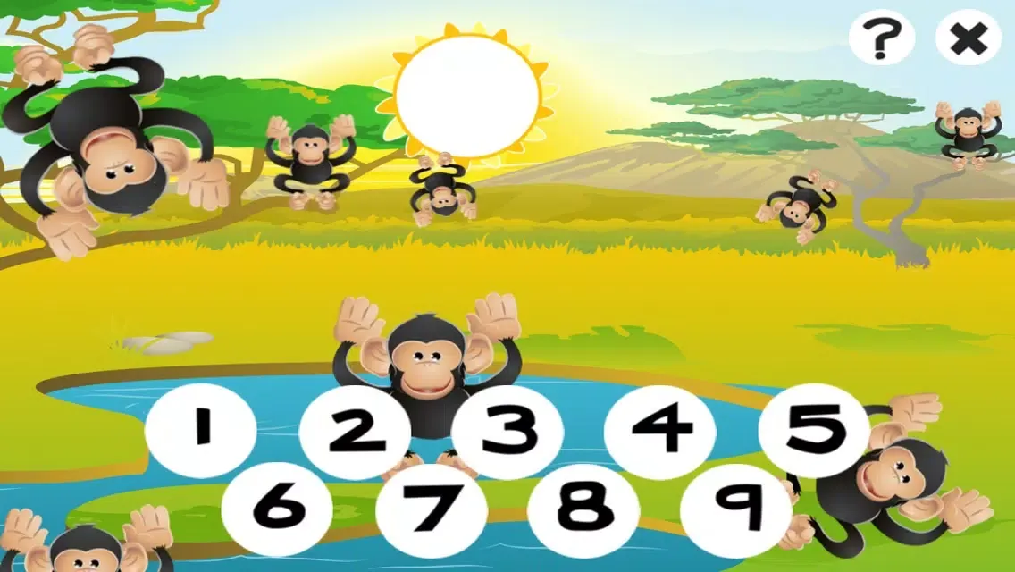123 First Number-s & Count-ing Learn- ing Game With Wild Animal-s For Kids Ekran Görüntüleri