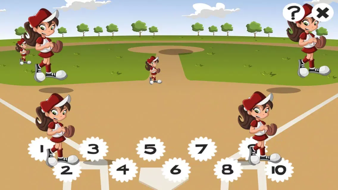 123 Count-ing Kids Game & Learn-ing Number-s with Baseball Stars स्क्रीनशॉट